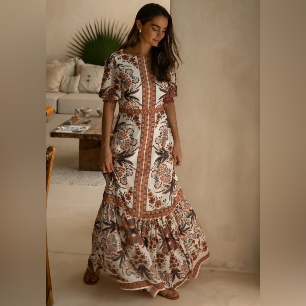 bohme ariana floral dress XS